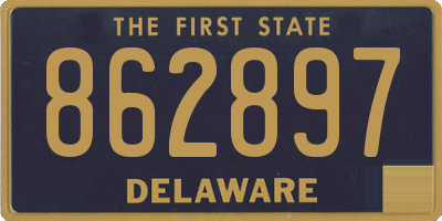 DE license plate 862897