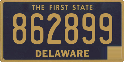 DE license plate 862899