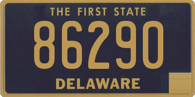 DE license plate 86290