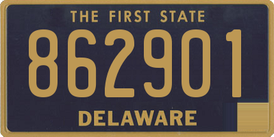 DE license plate 862901