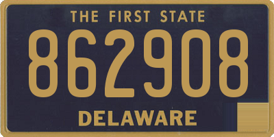 DE license plate 862908