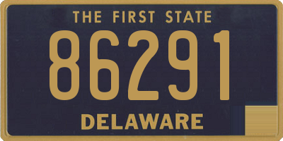 DE license plate 86291