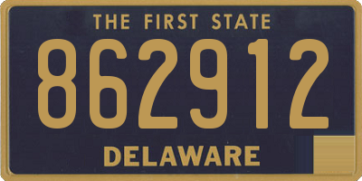 DE license plate 862912