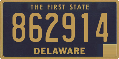 DE license plate 862914