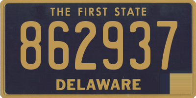 DE license plate 862937