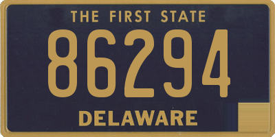 DE license plate 86294