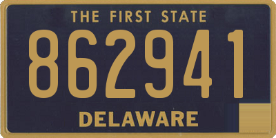 DE license plate 862941