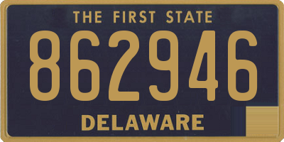 DE license plate 862946
