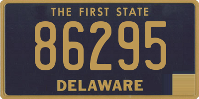 DE license plate 86295