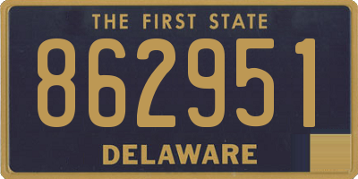 DE license plate 862951