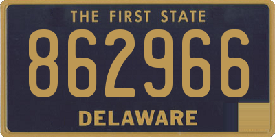 DE license plate 862966