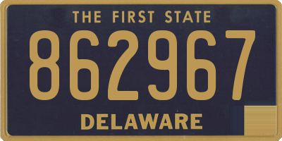 DE license plate 862967