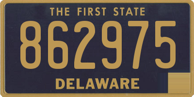 DE license plate 862975