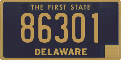 DE license plate 86301