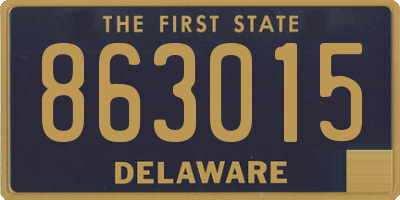 DE license plate 863015