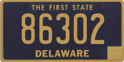 DE license plate 86302