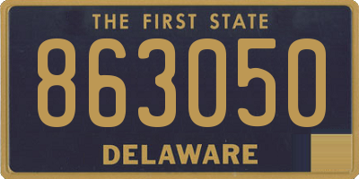 DE license plate 863050