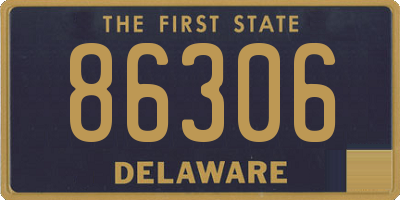 DE license plate 86306