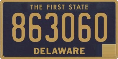 DE license plate 863060