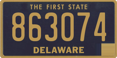 DE license plate 863074