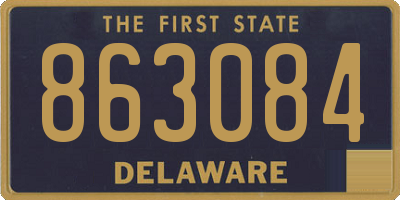 DE license plate 863084