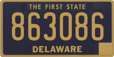 DE license plate 863086