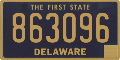 DE license plate 863096