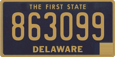 DE license plate 863099