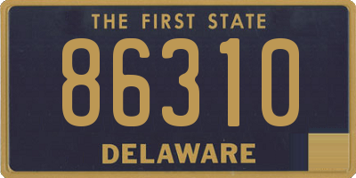 DE license plate 86310