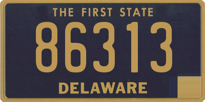 DE license plate 86313