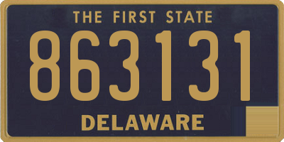 DE license plate 863131
