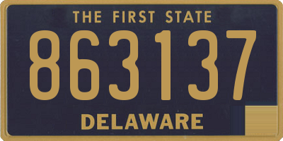 DE license plate 863137
