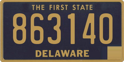 DE license plate 863140
