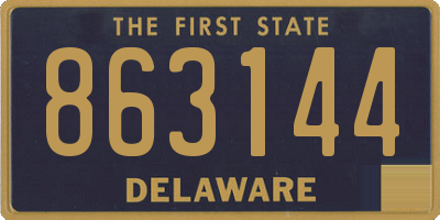 DE license plate 863144