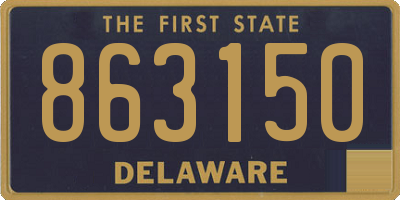 DE license plate 863150
