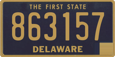 DE license plate 863157