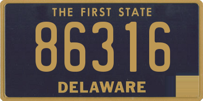DE license plate 86316