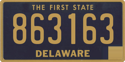 DE license plate 863163
