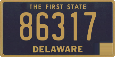 DE license plate 86317