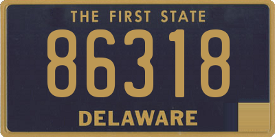 DE license plate 86318