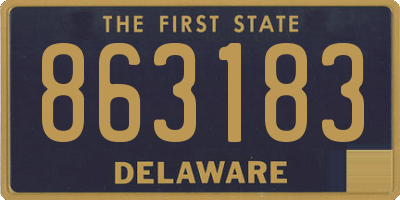 DE license plate 863183