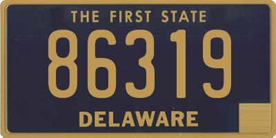 DE license plate 86319