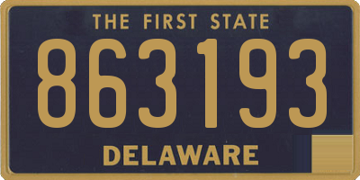 DE license plate 863193