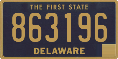 DE license plate 863196