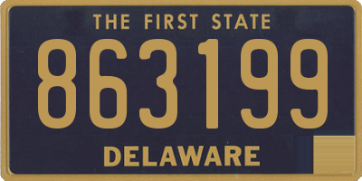 DE license plate 863199