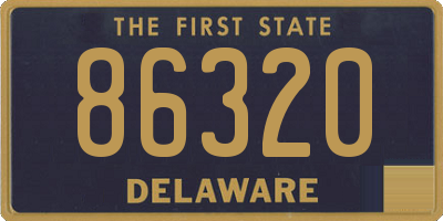 DE license plate 86320
