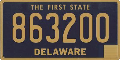 DE license plate 863200