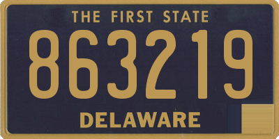 DE license plate 863219