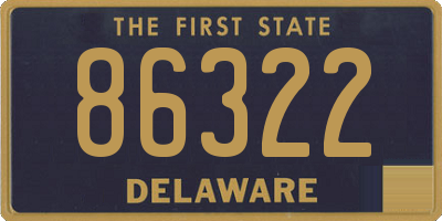 DE license plate 86322
