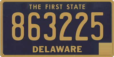 DE license plate 863225
